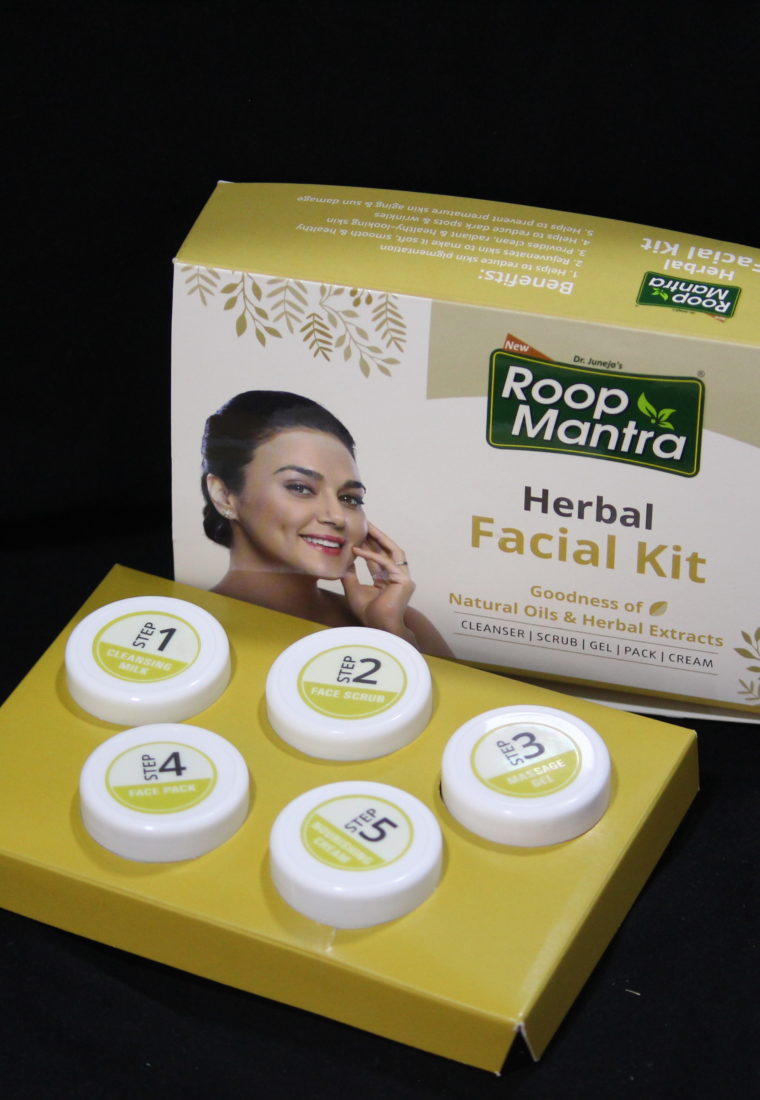 A herbal facial kit launched by Roop Mantra is a bliss and a boon indeed.